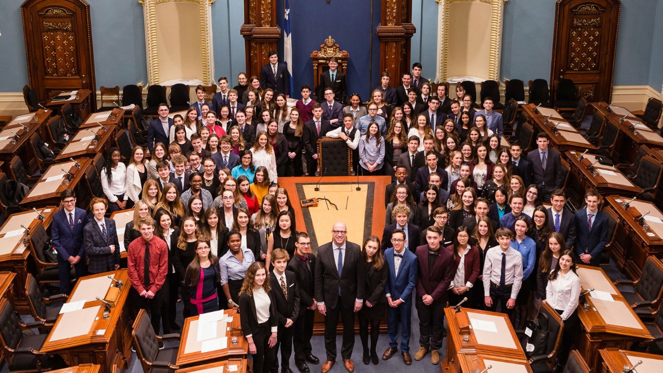 Quatre élèves de la Cité-des-Jeunes participent au Parlement des jeunes 2018