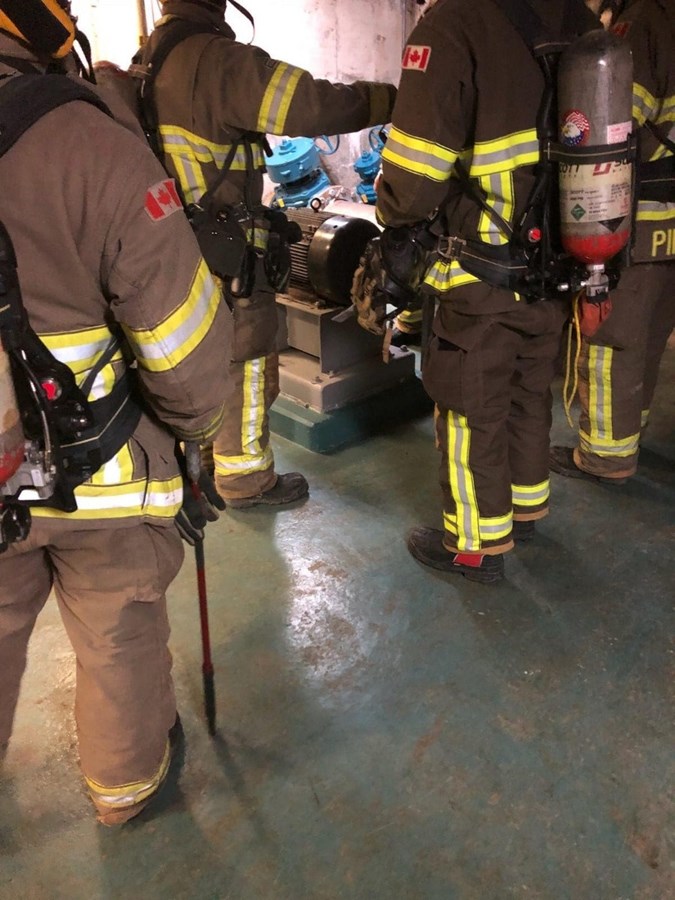 Début d'incendie à l'usine de traitement des eaux usées de Pincourt