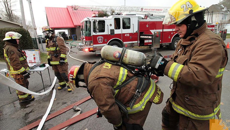 Incendie dans une résidence de la 72 Avenue à Saint-Zotique ce matin  