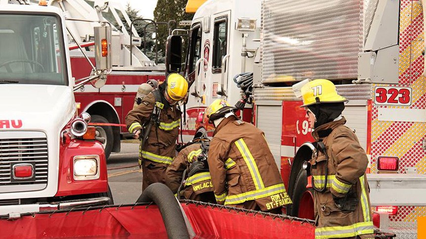 Incendie dans une résidence de la 72 Avenue à Saint-Zotique ce matin  