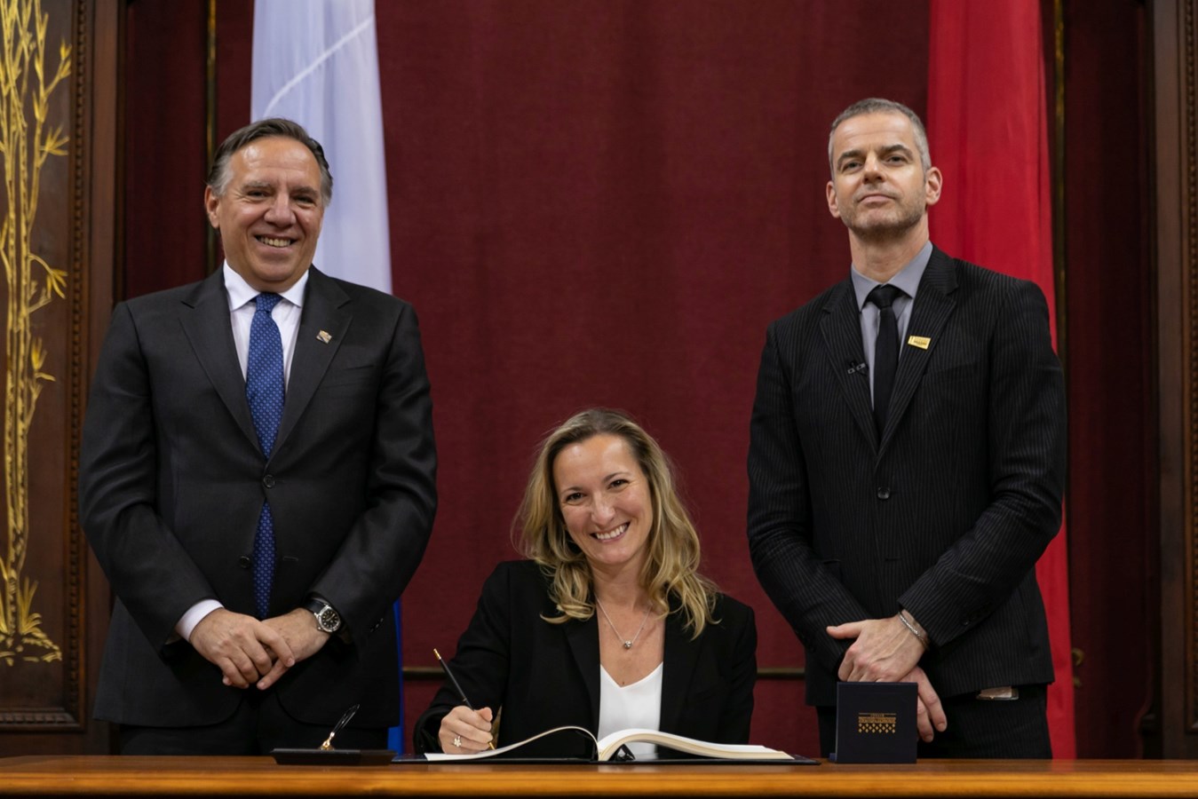 Marilyne Picard se dit satisfaite de la mise à jour budgétaire