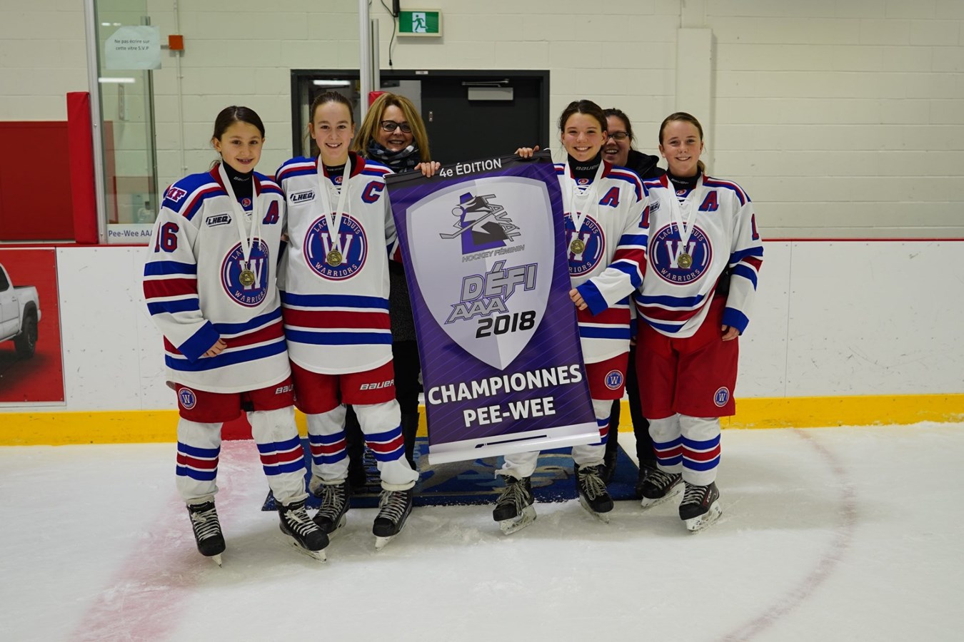 Les Warriors du Lac St-Louis sont nommées championnes de la division pee-wee AAA