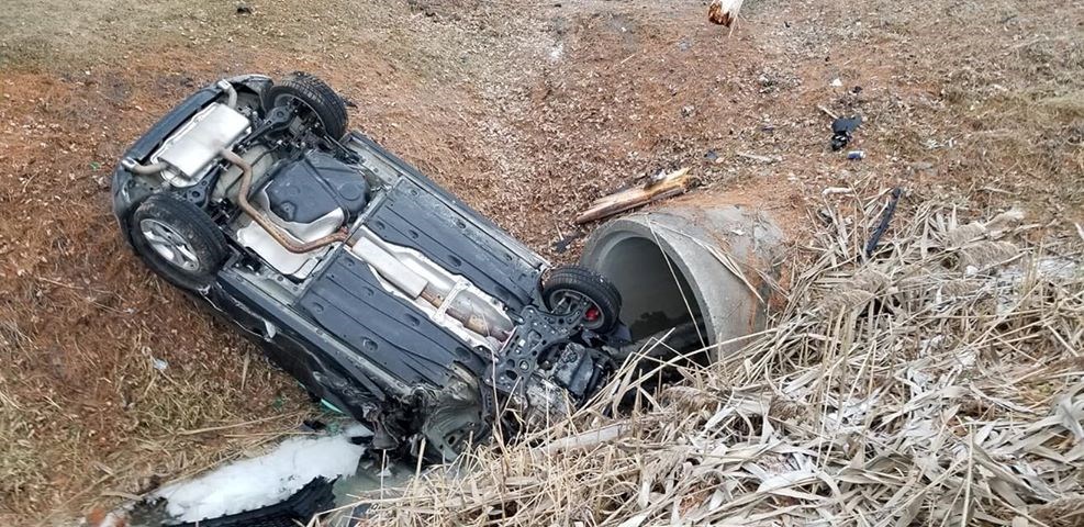 Violente sortie de route sur le chemin de l'Anse à Vaudreuil-Dorion