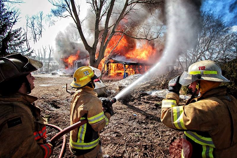 Plus d'une trentaine de pompiers participent à une formation hors du commun