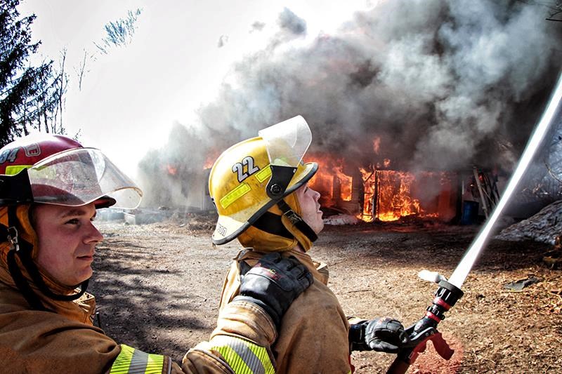 Plus d'une trentaine de pompiers participent à une formation hors du commun