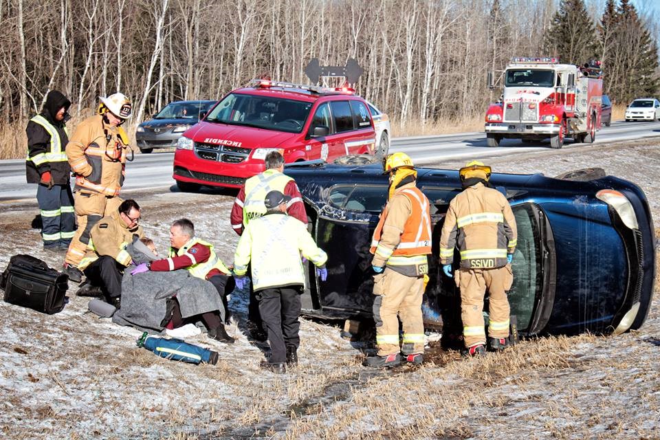 Capotage sur l'autoroute 40 en direction Ouest, à Vaudreuil-Dorion