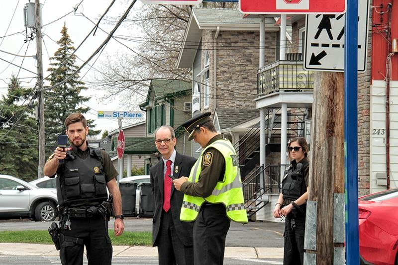 Une dizaine d'automobilistes ont été interceptés lors d'une opération policière à l'Île-Perrot