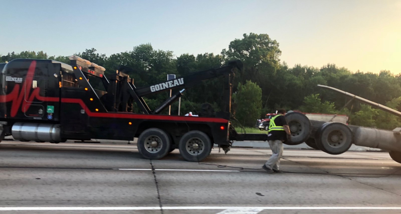 Un camion-benne paralyse le réseau routier dans Vaudreuil-Soulanges