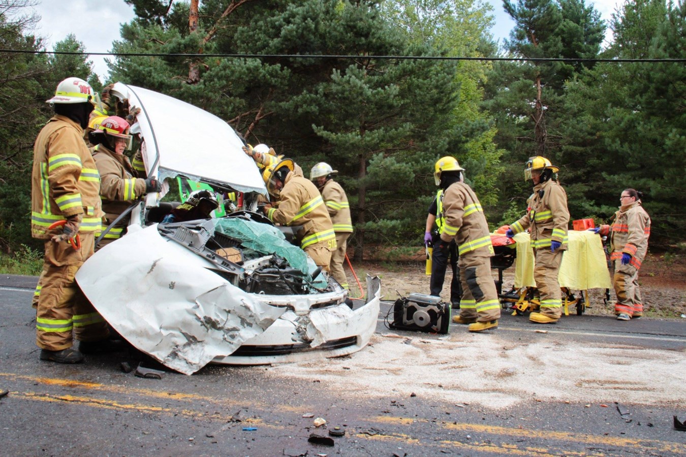 Grave accident sur la route 201 à Sainte-Marthe