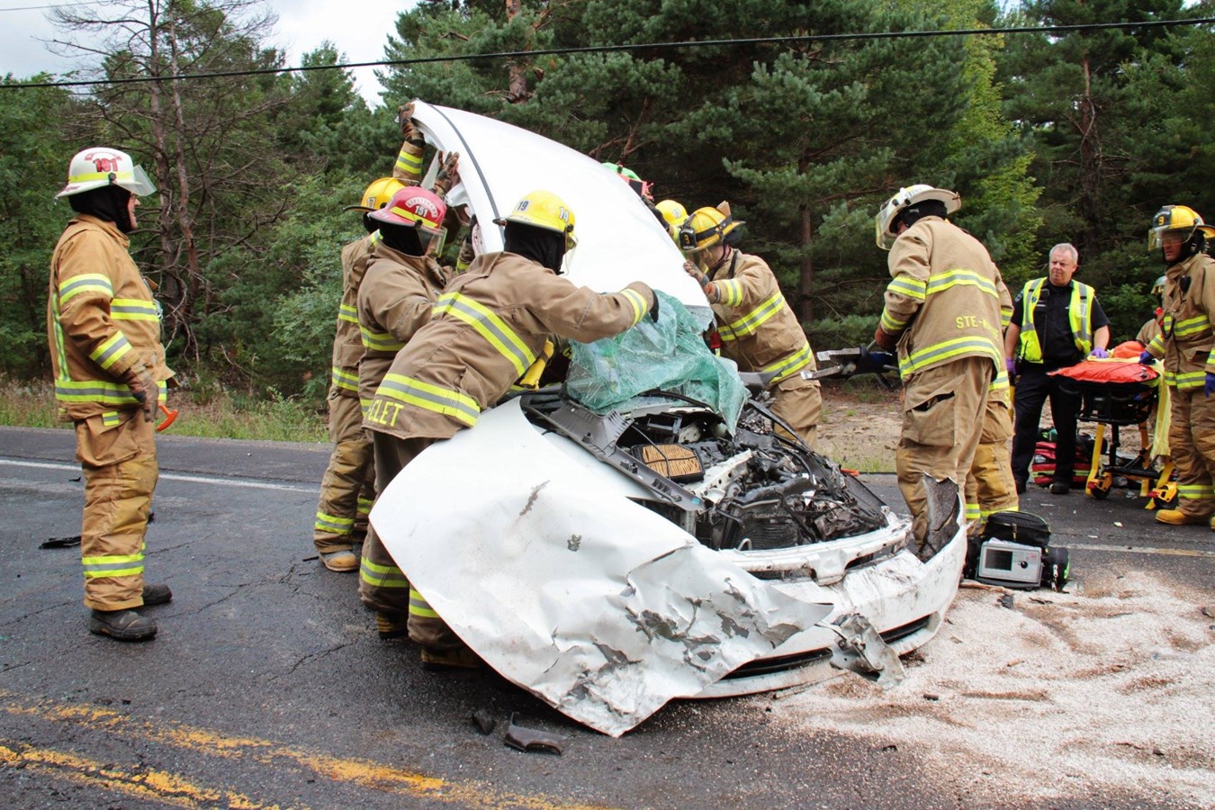 Grave accident sur la route 201 à Sainte-Marthe