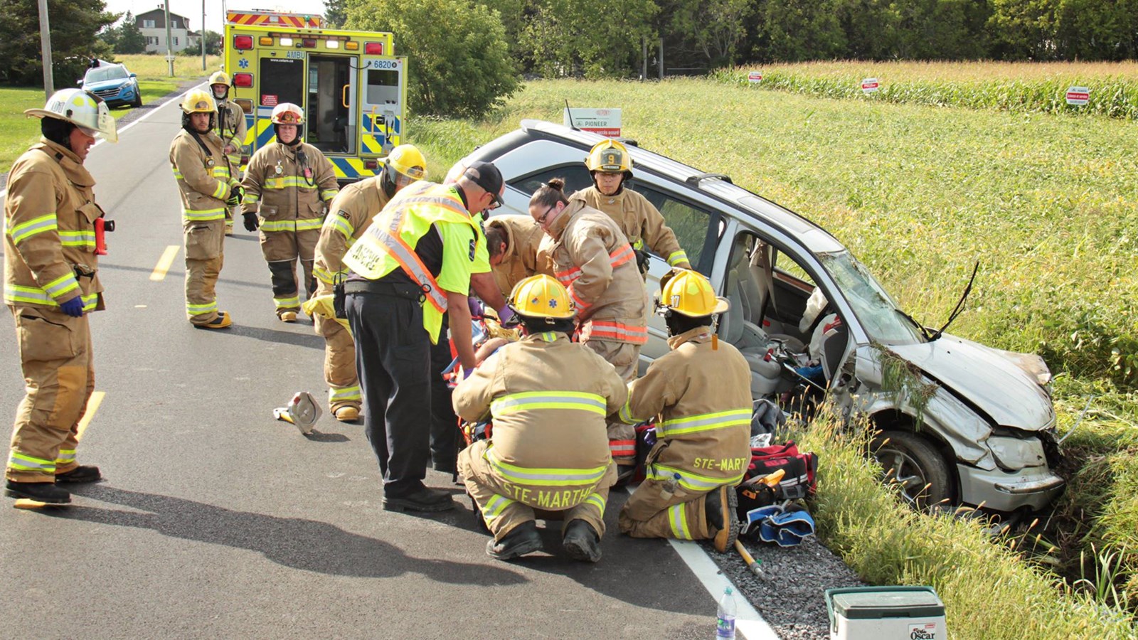La distraction au volant fait un autre blessé grave à Sainte-Marthe