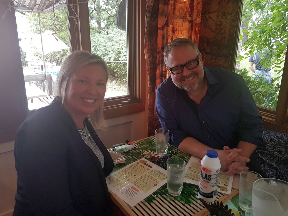 Alexandre Taillefer en visite dans le comté de Vaudreuil