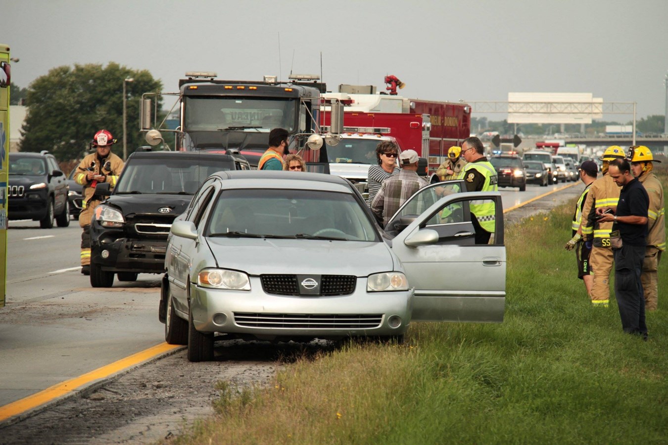 Accident sur l'autoroute 40 : 4 véhicules impliqués