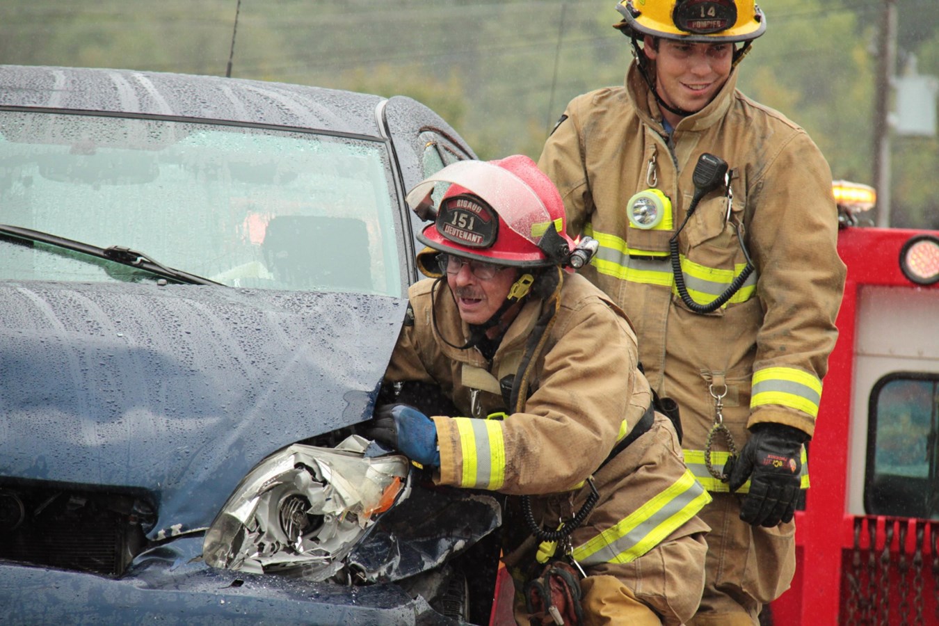 Une collision latérale fait deux blessés mineurs à Rigaud