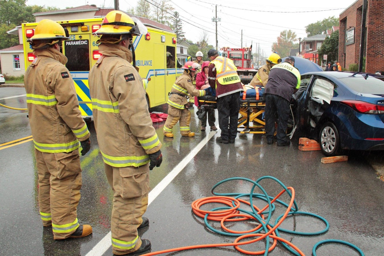 Une collision latérale fait deux blessés mineurs à Rigaud