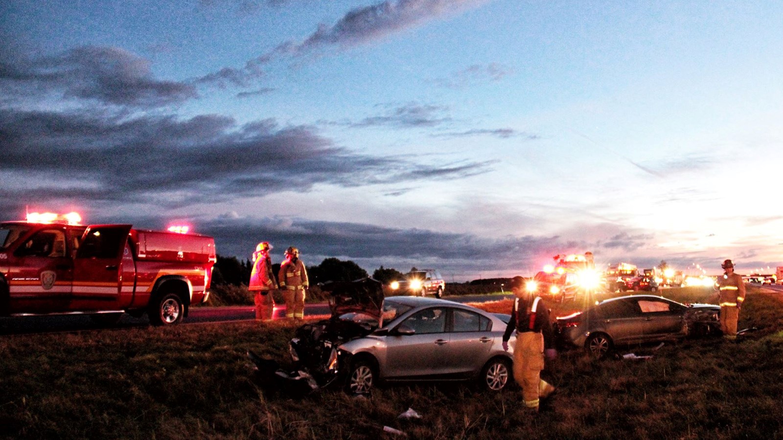 Trois blessés mineurs dans une violente collision à Les Cèdres