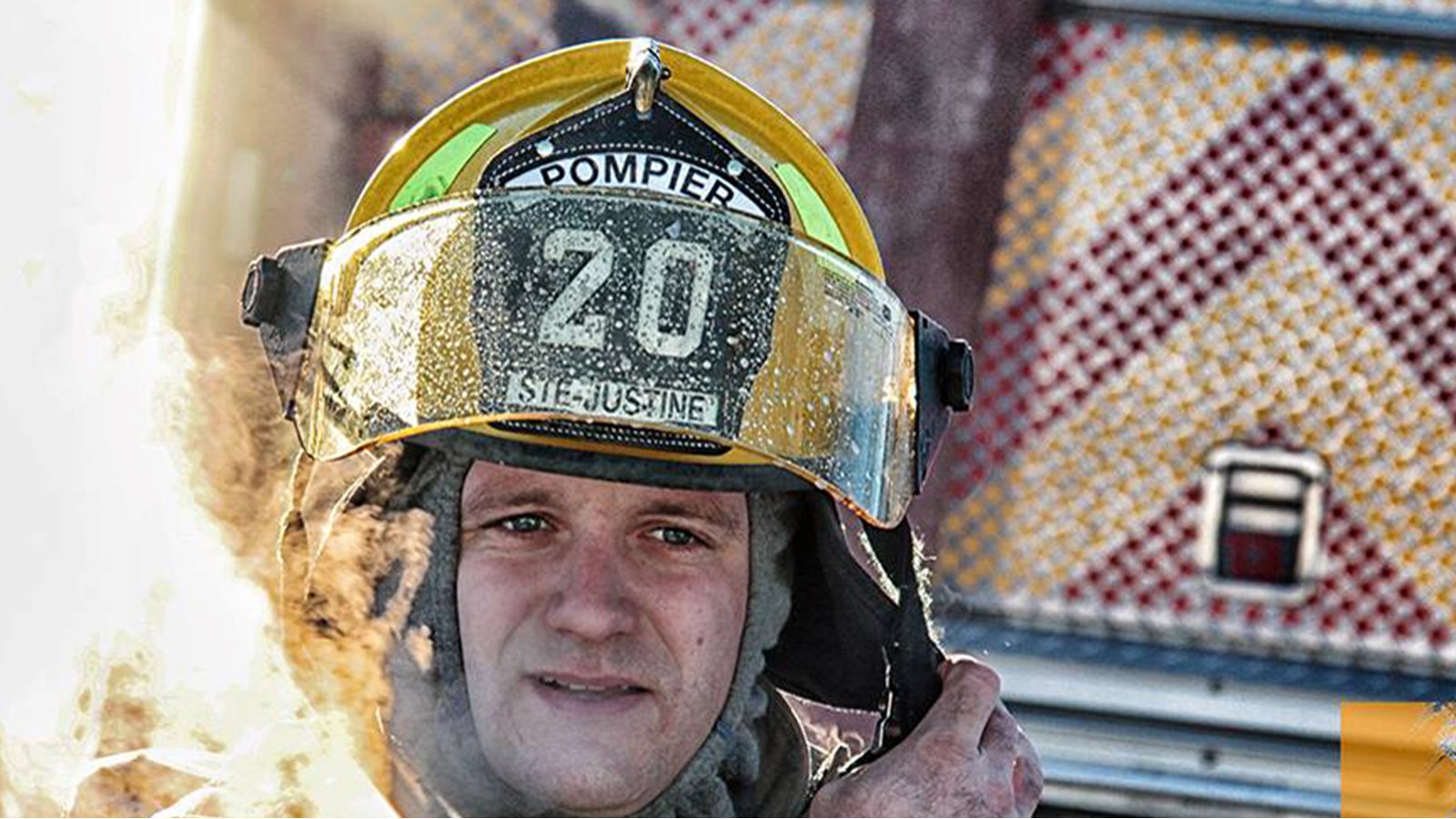 Eau, froid, glace et feu…pour les pompiers de Saint-Polycarpe ce matin