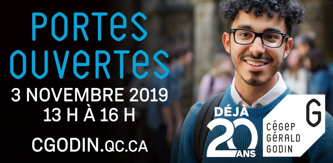 Le 3 novembre, découvrez le Cégep Gérald-Godin