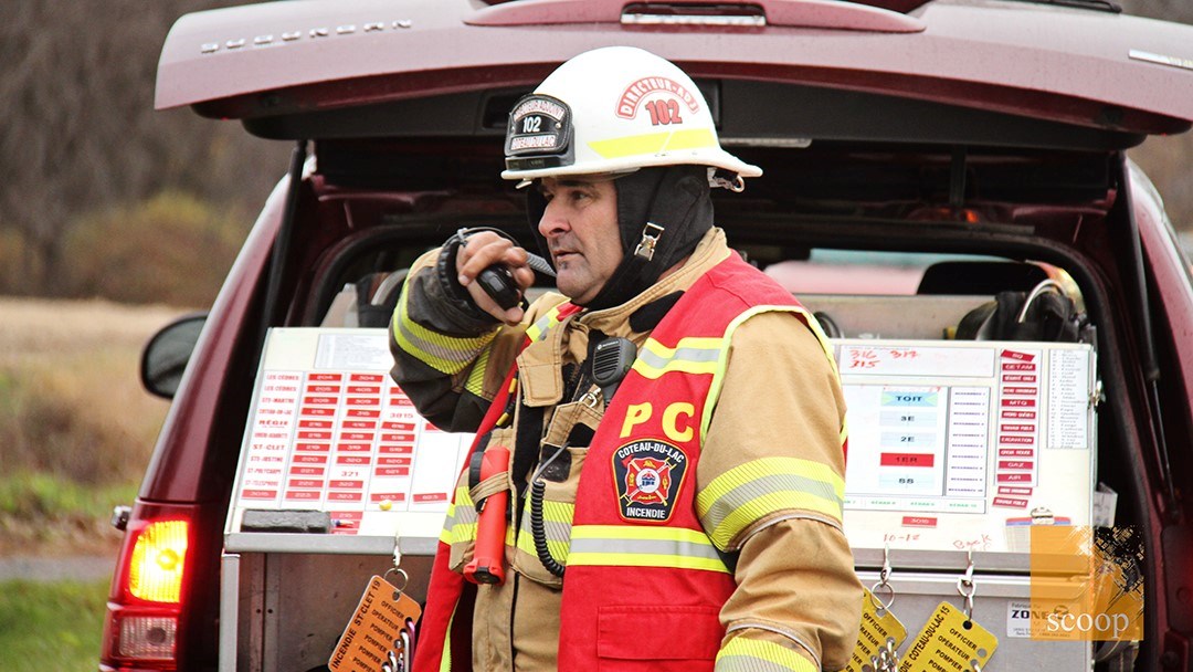 Incendie à Coteau-du-Lac : circulation au ralenti sur la route 201