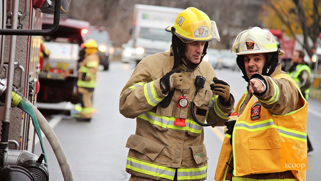 Incendie à Coteau-du-Lac : circulation au ralenti sur la route 201