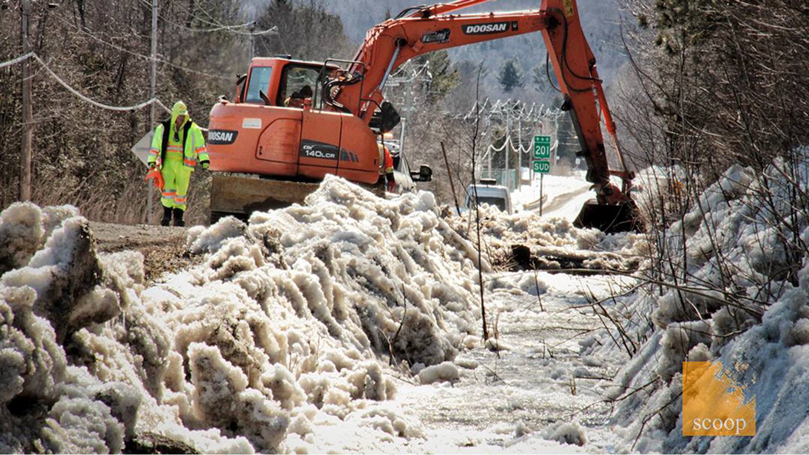 Le MTQ procède au déglaçage de ponceaux à Rigaud 