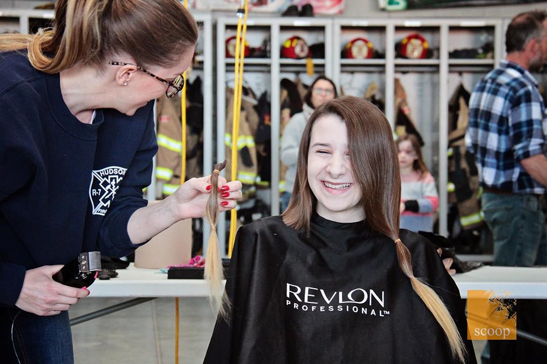 Rosalie Brunet,14 ans, a remis 9 pouces en plus de faire un don pour la cause.