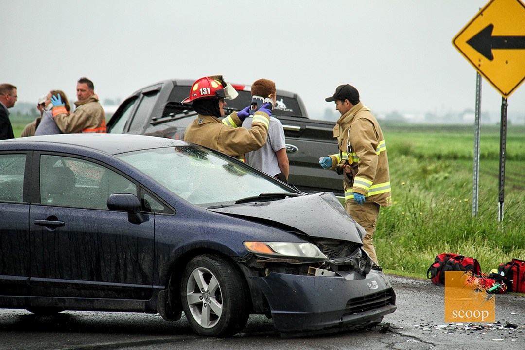 Collision frontale à Sainte-Justine-de-Newton