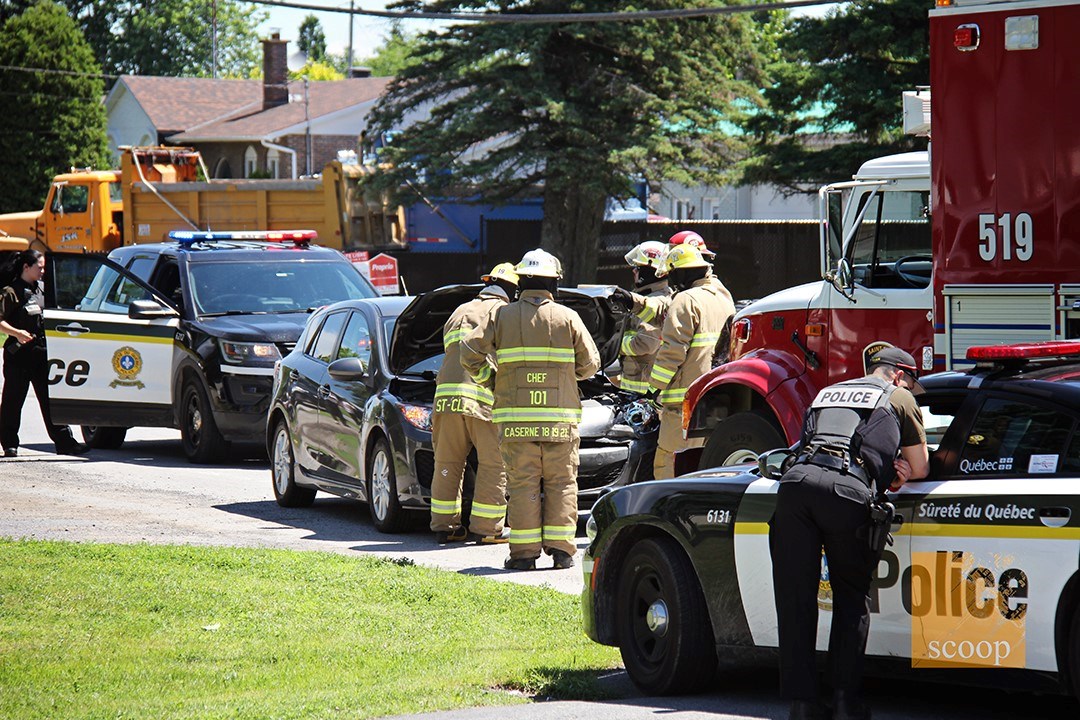 Accident : circulation au ralentie à Saint-Clet