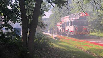 En cours : Violent incendie à Pincourt