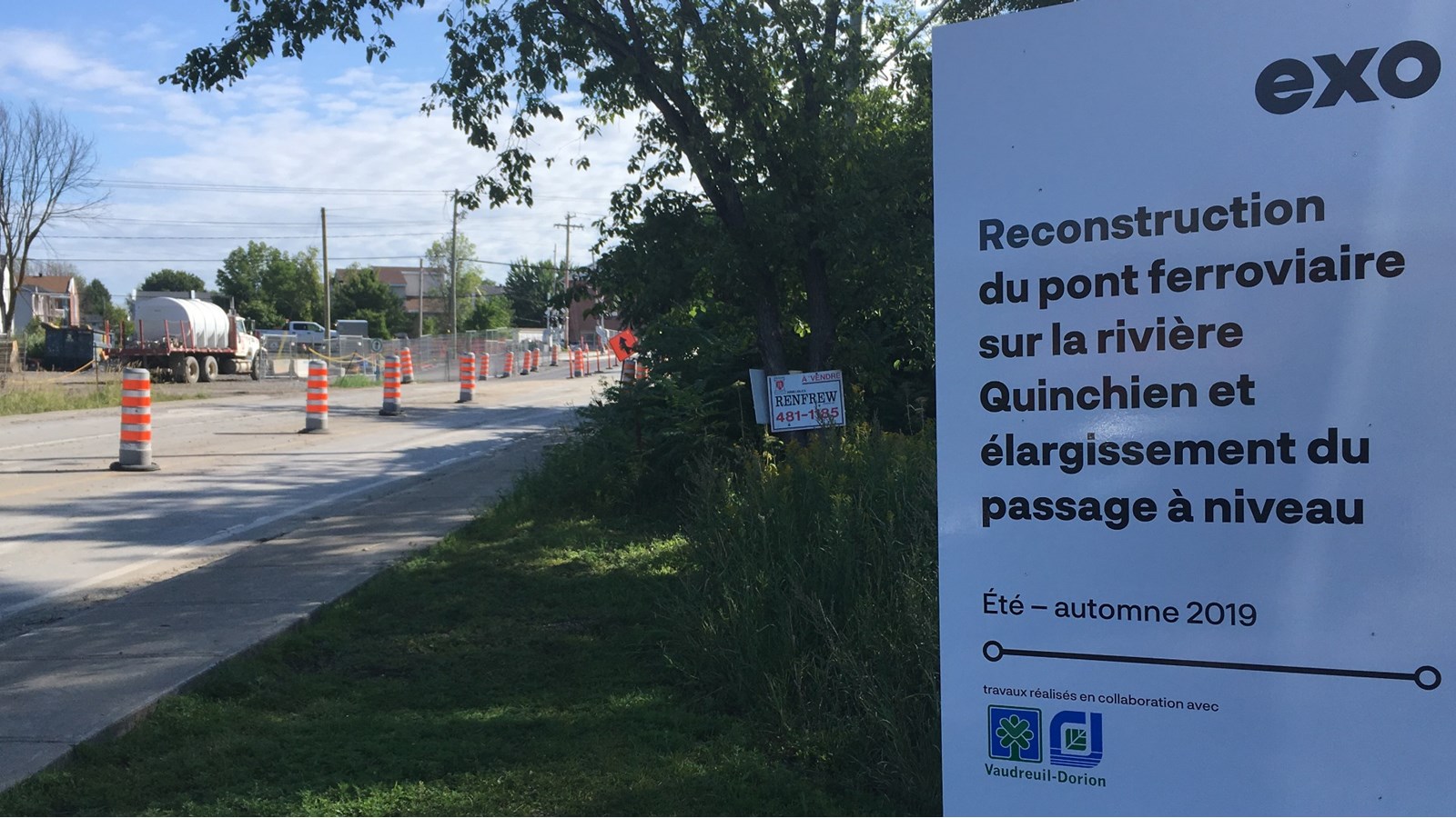 Travaux à Vaudreuil-Dorion: 7,6 M$ pour reconstruire le pont ferroviaire de la rivière Quinchien