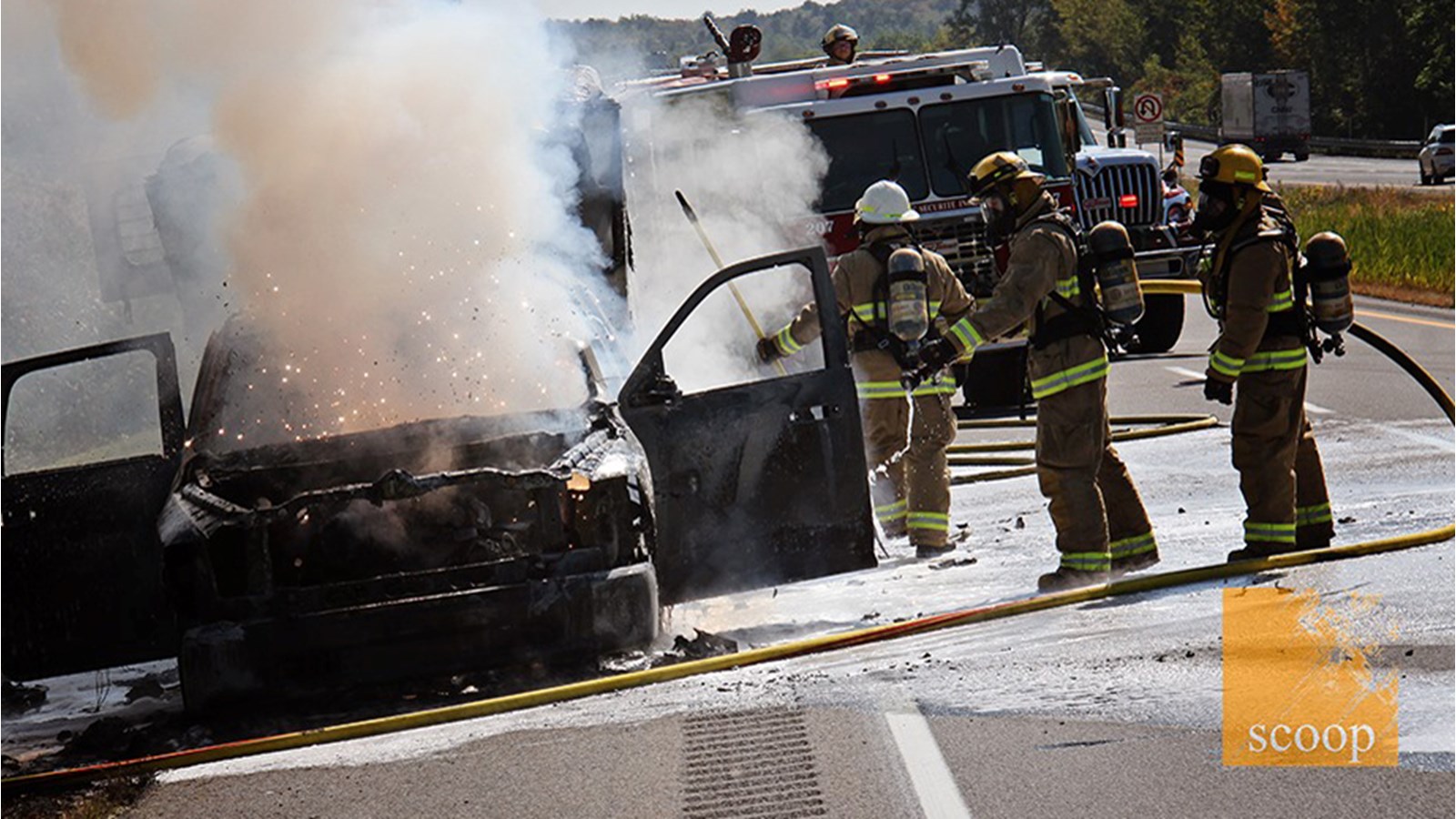 Des chevaux sauvés in extremis sur l’autoroute 40 à Vaudreuil-Dorion