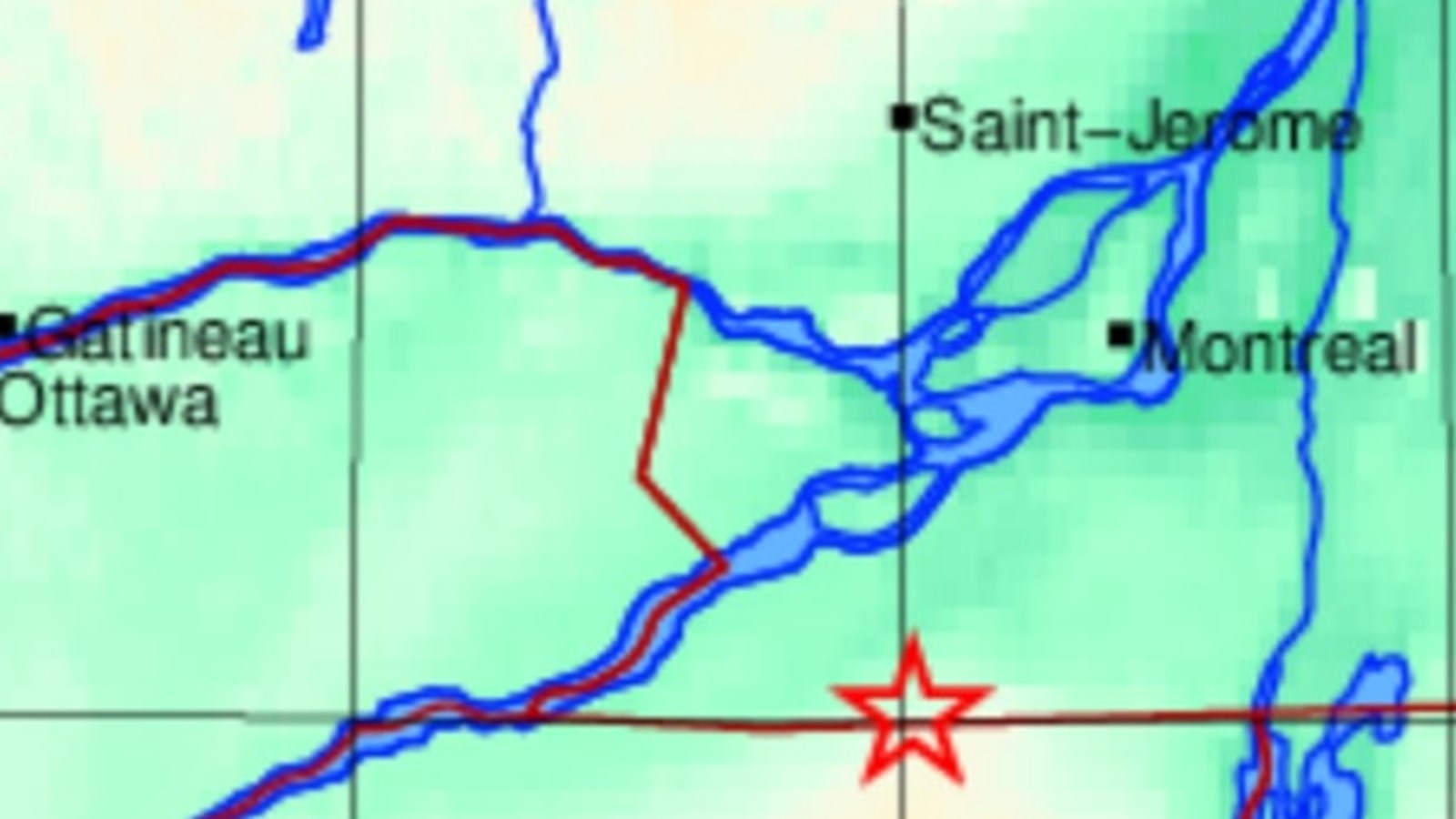 Selon Séismes Canada, l'épicentre du tremblement de terre a été localisé a 30 km de Salaberry-de-Valleyfield.