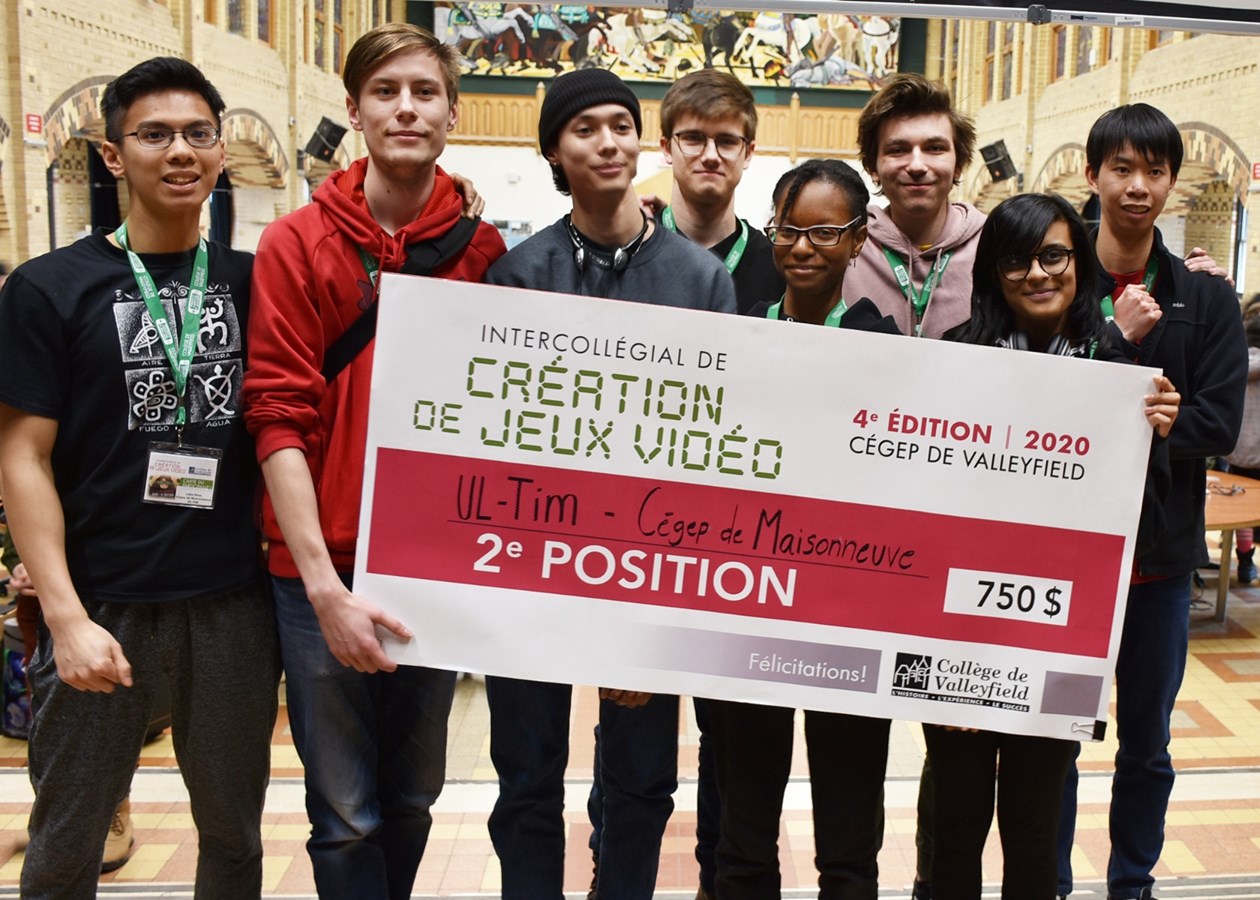 L’équipe UL-TIM du Collège de Maisonneuve a mis la main sur la 2e position avec une bourse de 750$.