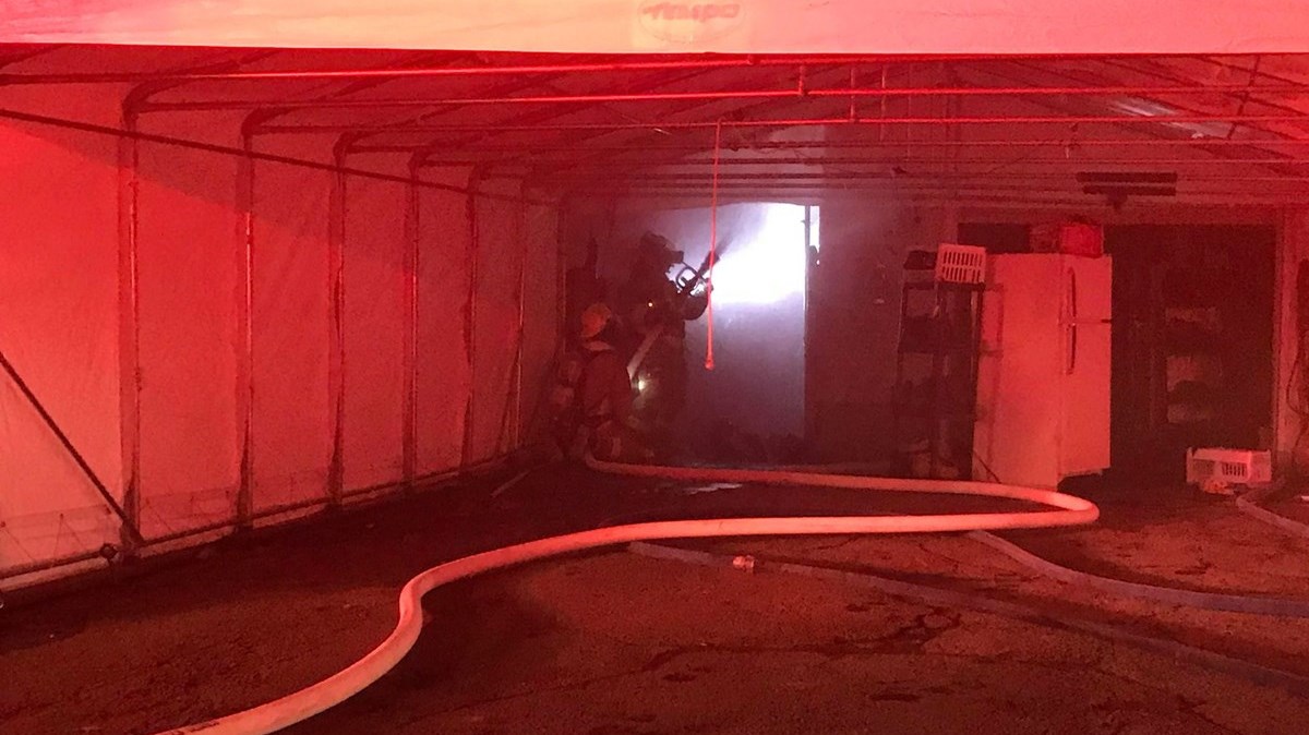 Intervention des pompiers des Cèdres et de Vaudreuil-Dorion