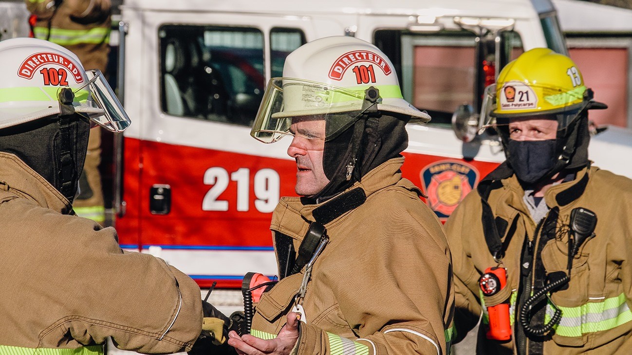 Intervention rapide des pompiers de Saint-Clet