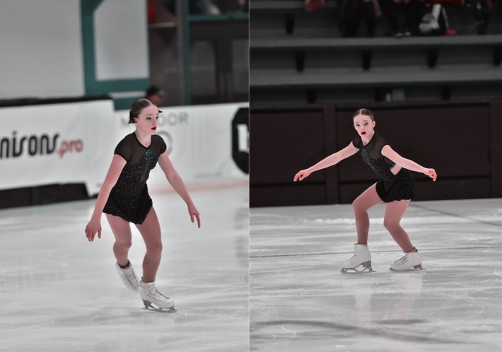 Charlotte Giraldeau se classe au 9e rang lors des Championnats de Section de Patinage Québec