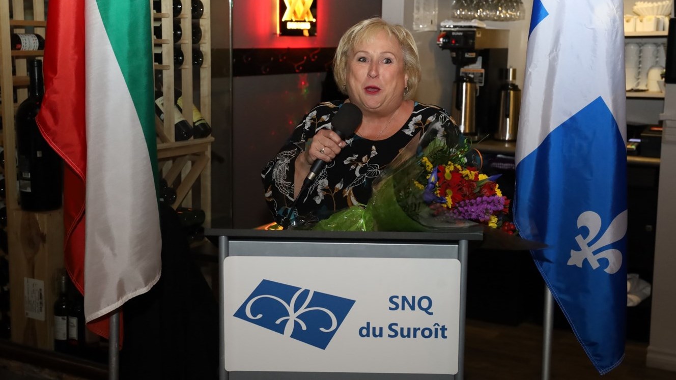 Madeleine Boulanger est honorée par la Société nationale des Québécois du Suroît