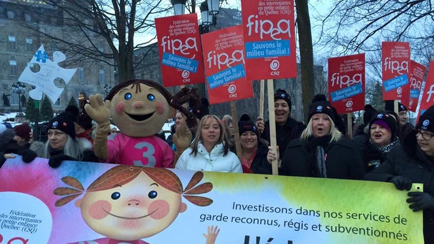 Rappelons que les principales exigences des responsables en services éducatifs à la petite enfance sont d’ordre monétaire.
