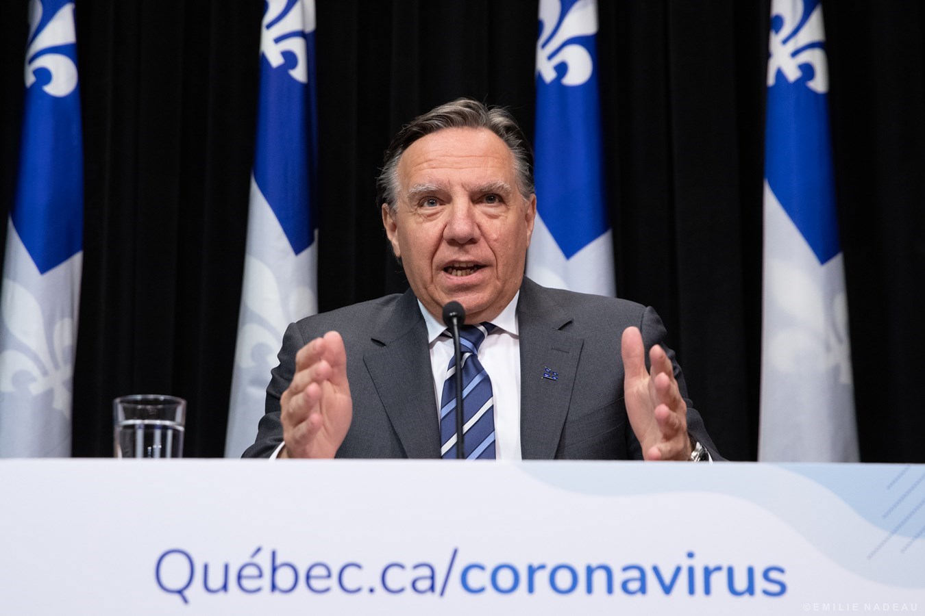 Legault demande aux policiers d'être moins tolérant envers ceux qui ne respectent pas les consignes