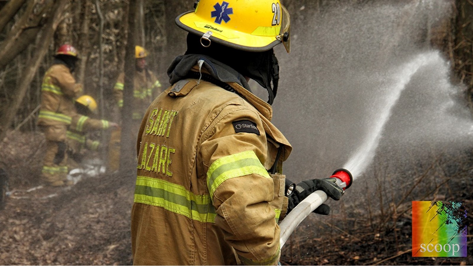 Un feu de champ est rapidement maîtrisé par les pompiers de Saint-Lazare