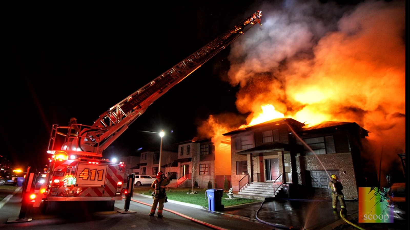 Jeunes familles chassées de leurs domiciles en flammes cette nuit à Vaudreuil-Dorion