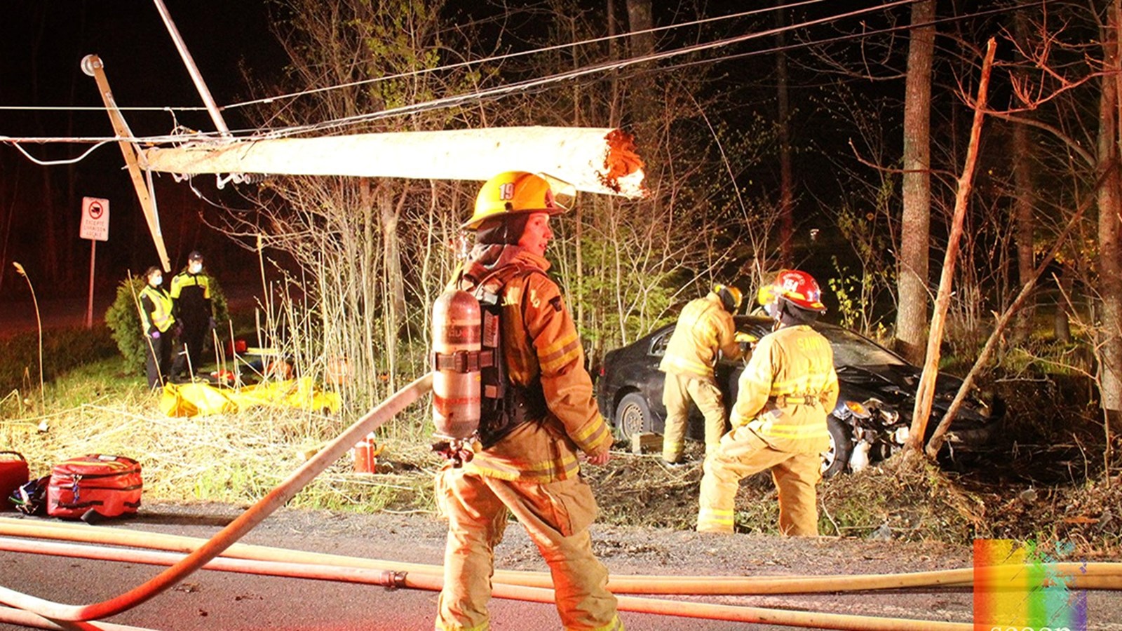 Un septuagénaire au coeur d’une violente sortie de route hier soir à Saint-Lazare