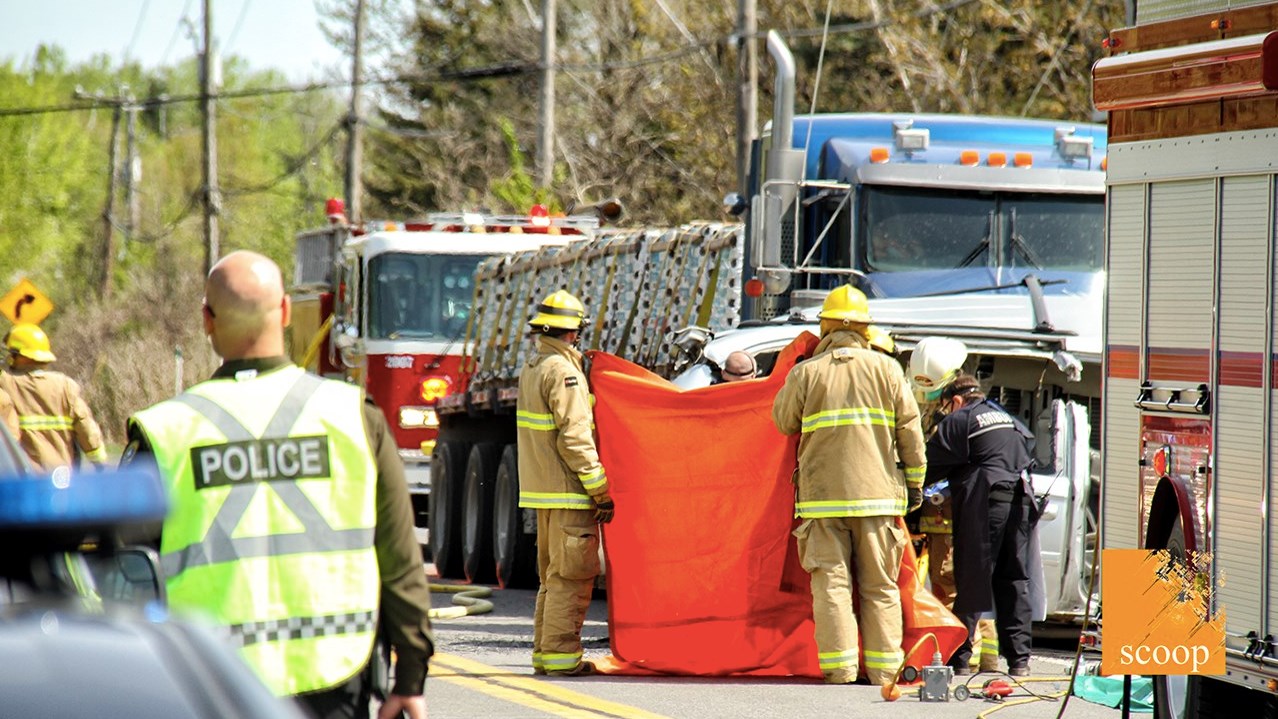 Un blessé grave dans une violente collision à Rigaud 