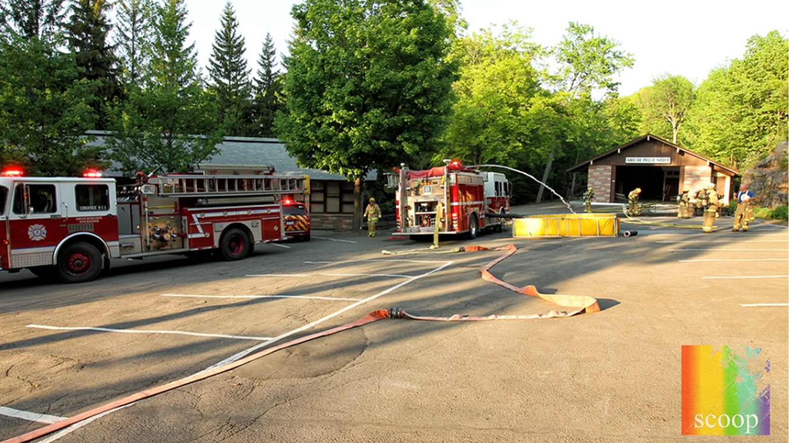 Incendie criminel au Sanctuaire Notre-Dame-de-Lourdes de Rigaud plus tôt ce soir