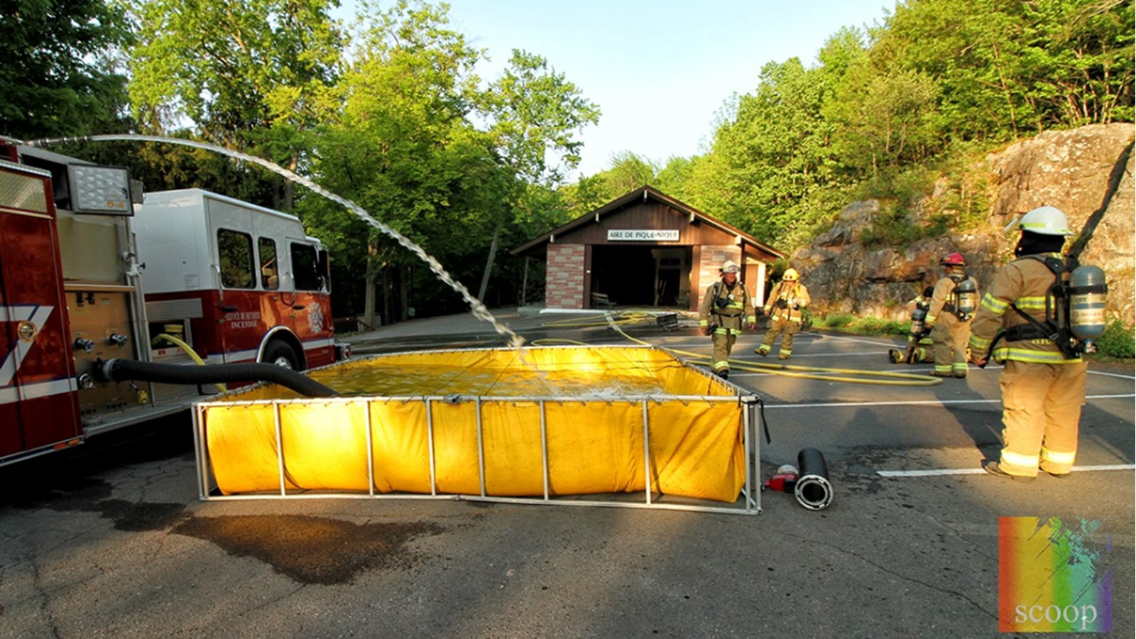 Incendie criminel au Sanctuaire Notre-Dame-de-Lourdes de Rigaud plus tôt ce soir