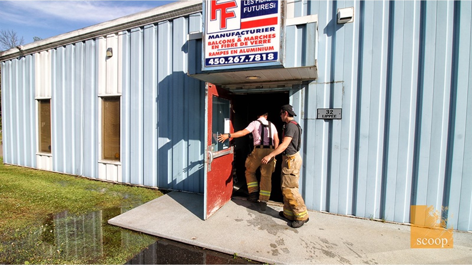 Un commerce de Les Coteaux est inondé