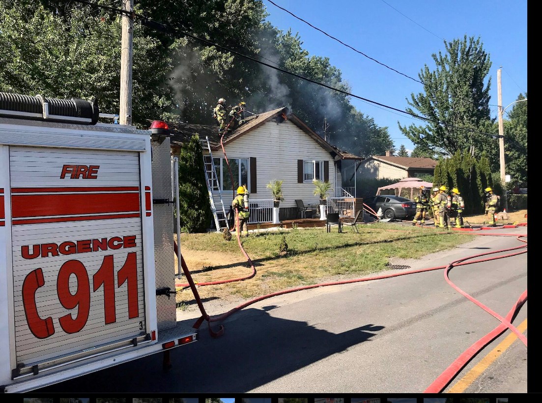 Une maison est détruite par les flammes à Pincourt