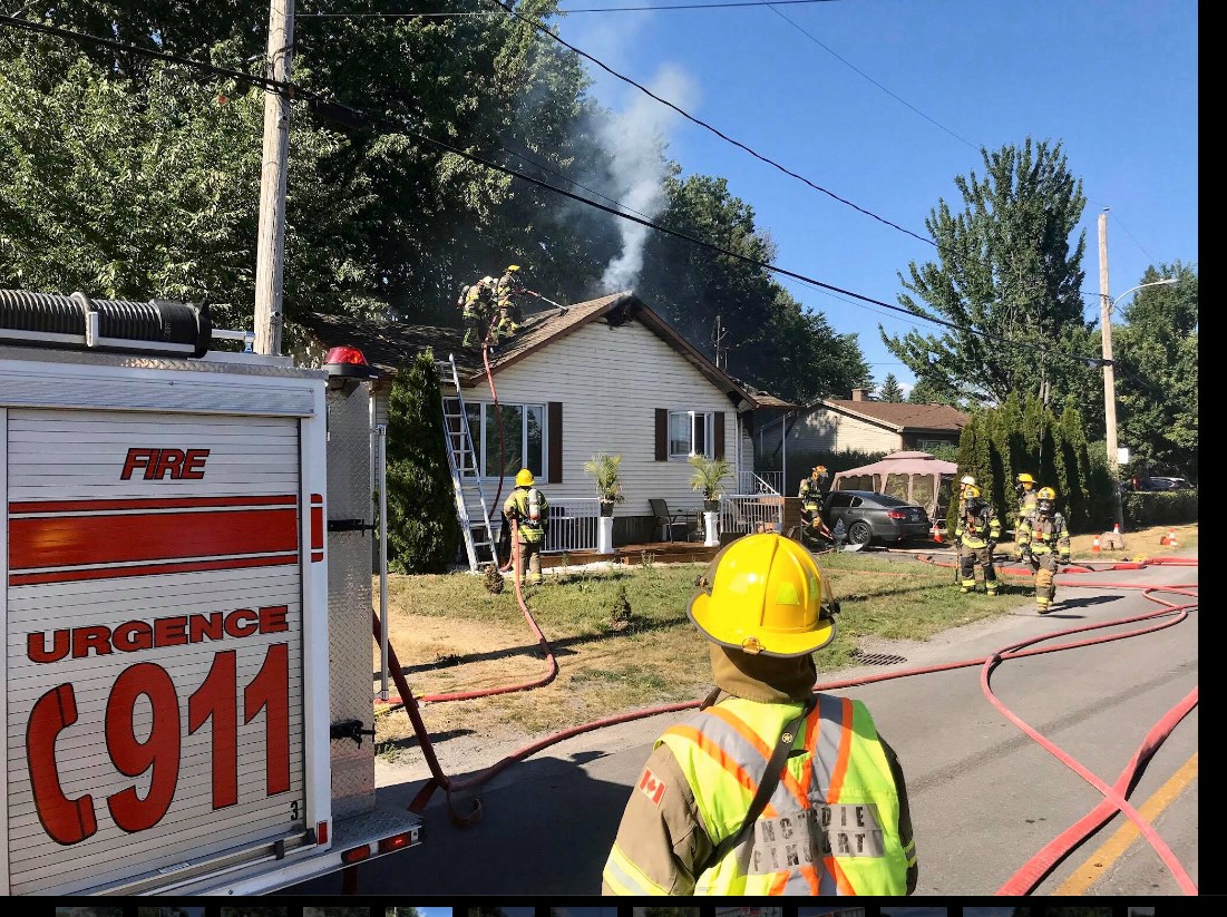 Une maison est détruite par les flammes à Pincourt