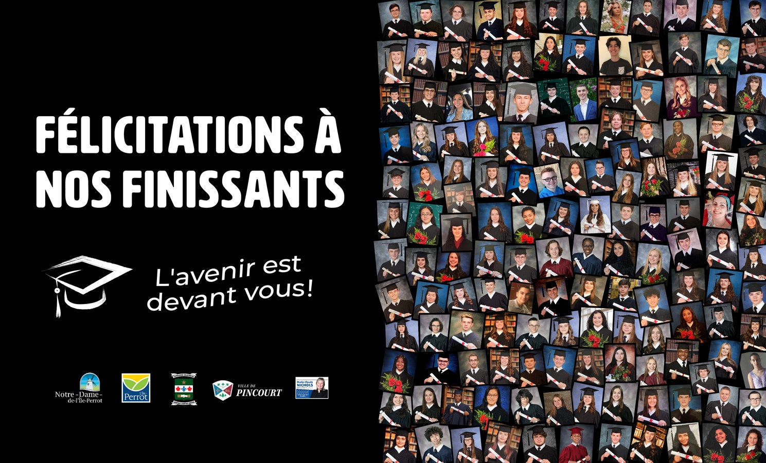 Cette affiche prend place sur le territoire des quatre municipalités