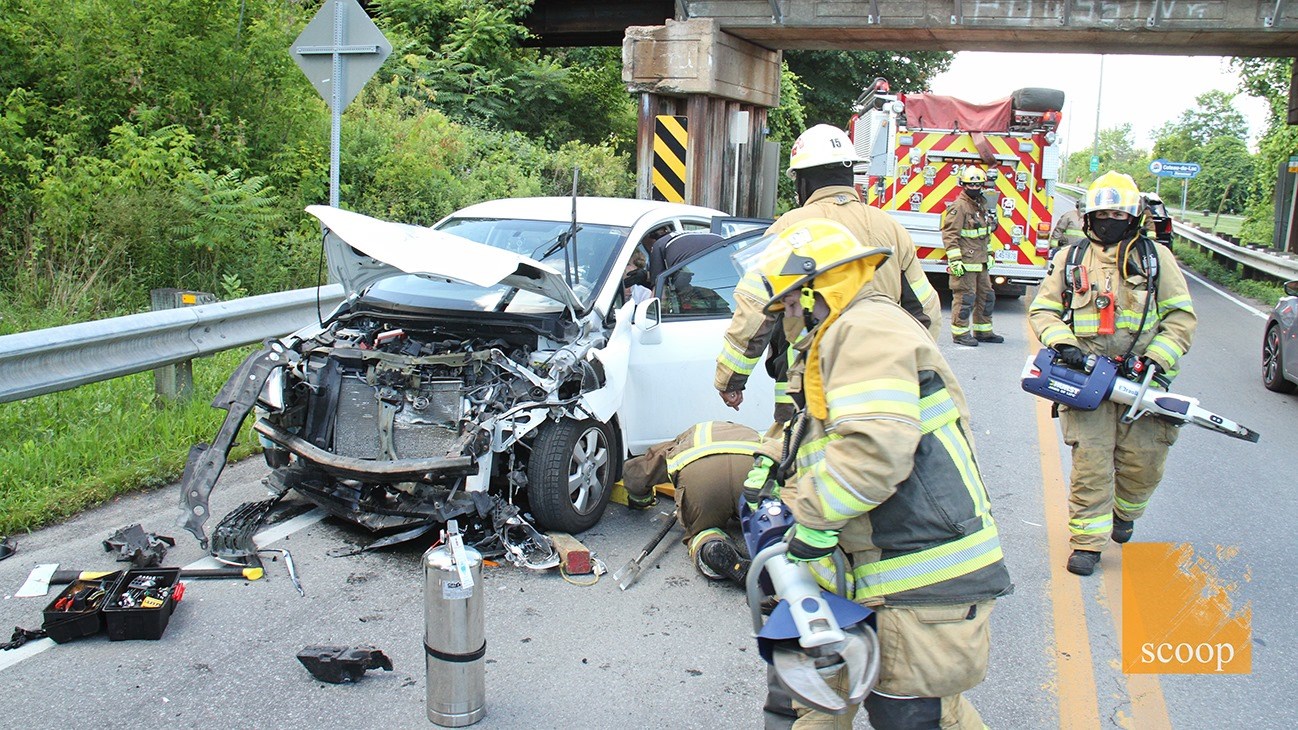 Un moment d'inattention cause un accident sur la route 338